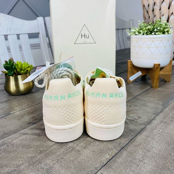 New Adidas Superstar Pharrell Primeknit Cream Men's Sneakers Size 8.5 - Picture 5 of 10